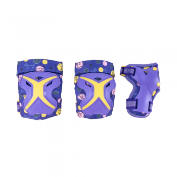 Набор защиты Tech Team Safe Fit Kids 3.0 Purple (Фиолетовый) Размер M